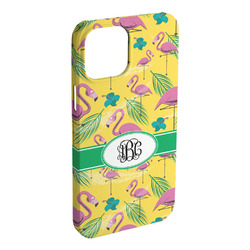 Pink Flamingo iPhone Case - Plastic - iPhone 15 Plus (Personalized)