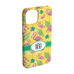 Pink Flamingo iPhone Case - Plastic - iPhone 15 Pro (Personalized)
