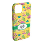 Pink Flamingo iPhone Case - Plastic - iPhone 15 Pro Max (Personalized)