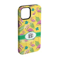 Pink Flamingo iPhone Case - Rubber Lined - iPhone 15 Pro (Personalized)