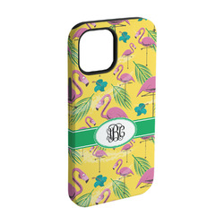 Pink Flamingo iPhone Case - Rubber Lined - iPhone 15 (Personalized)