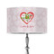Valentine Owls 12" Drum Lampshade - ON STAND (Poly Film)