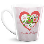 Valentine Owls 12 Oz Latte Mug (Personalized)