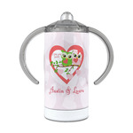 Valentine Owls 12 oz Stainless Steel Sippy Cup (Personalized)