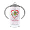Valentine Owls 12 oz Stainless Steel Sippy Cups - FRONT
