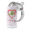 Valentine Owls 12 oz Stainless Steel Sippy Cups - Top Off