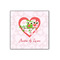 Valentine Owls Wood Print - 12x12 (Personalized)
