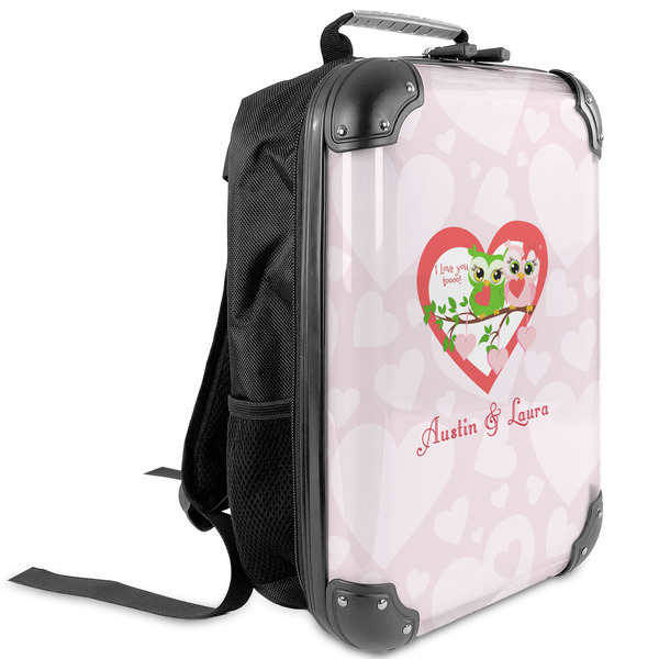 Custom Valentine Owls Kids Hard Shell Backpack (Personalized)
