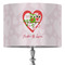 Valentine Owls 16" Drum Lamp Shade - Fabric (Personalized)