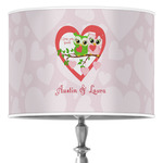 Valentine Owls Drum Lamp Shade (Personalized)