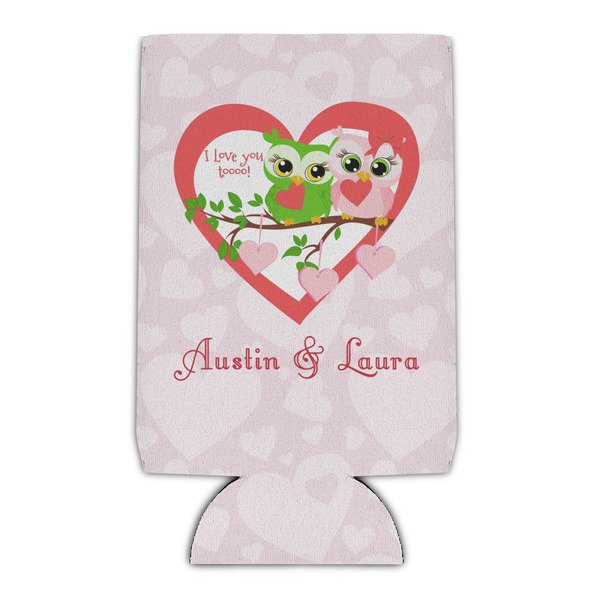 Custom Valentine Owls Can Cooler (Personalized)