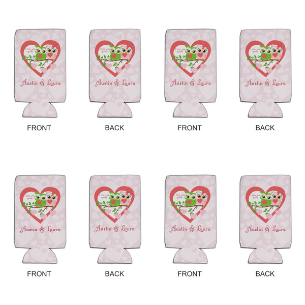 Valentine Owls 16oz Can Sleeve - Set of 4 - APPROVAL