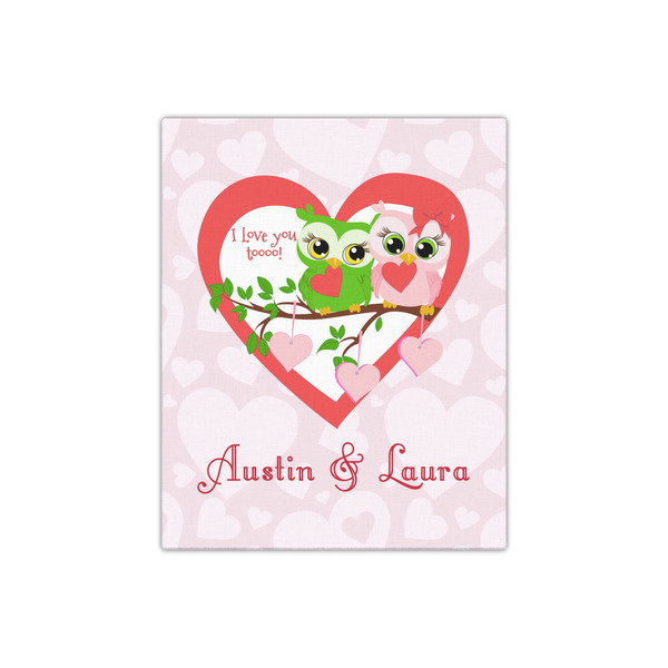 Valentine Owls 16x20 - Canvas Print - Front View