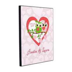 Valentine Owls Wood Prints (Personalized)