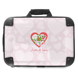 Valentine Owls Hard Shell Briefcase - 18" (Personalized)