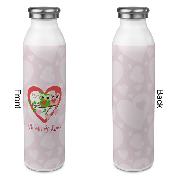 Valentine Owls 20oz Water Bottles - Full Print - Approval