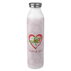 Valentine Owls 20oz Stainless Steel Water Bottle - Full Print (Personalized)