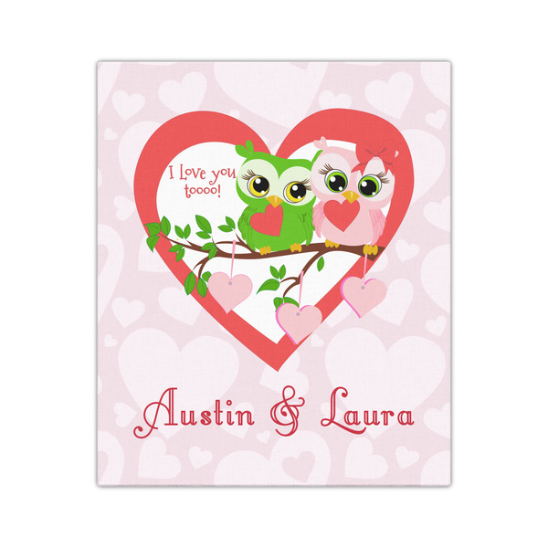 Valentine Owls 20x24 - Canvas Print - Front View