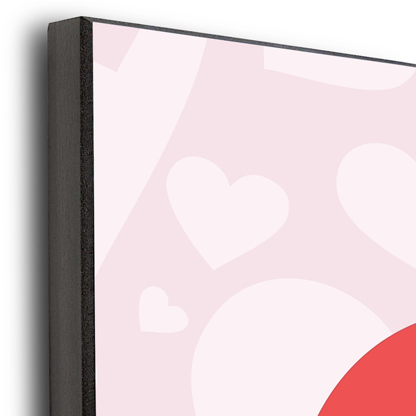 Valentine Owls 20x24 Wood Print - Closeup