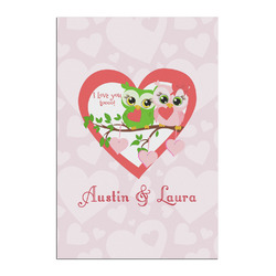 Valentine Owls Posters - Matte - 20x30 (Personalized)