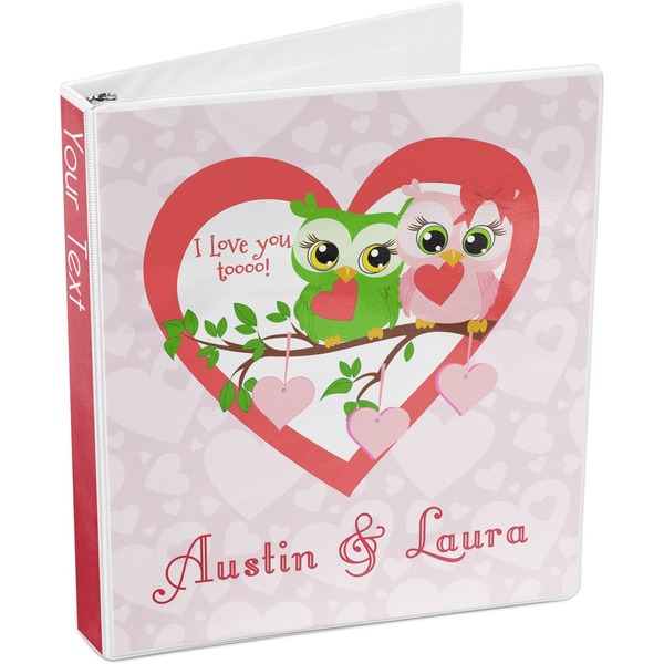 Valentine Owls 3-Ring Binder 3/4 - Main