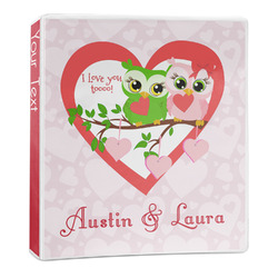 Valentine Owls 3-Ring Binder (Personalized)