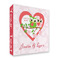 Valentine Owls 3 Ring Binders - Full Wrap - 2" - FRONT
