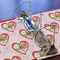 Valentine Owls 3 Ring Binders - Full Wrap - 3" - DETAIL
