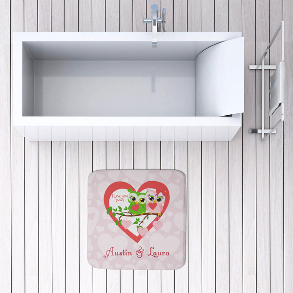 Valentine Owls 48x48 Foam Memory Mat - LIFESTYLE