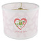 Valentine Owls 8" Drum Lampshade - ANGLE Poly-Film