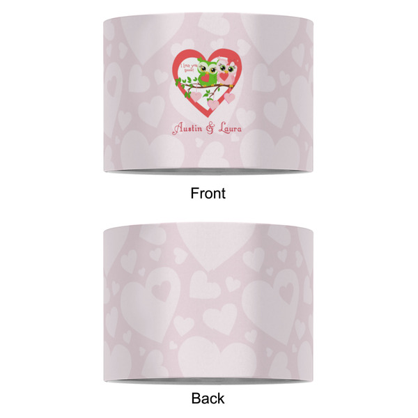 Valentine Owls 8" Drum Lampshade - APPROVAL (Fabric)