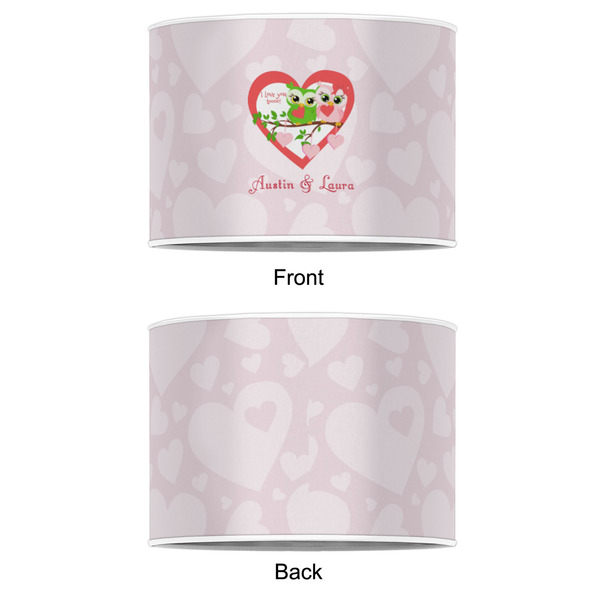 Valentine Owls 8" Drum Lampshade - APPROVAL (Poly Film)