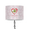 Valentine Owls 8" Drum Lampshade - ON STAND (Poly Film)