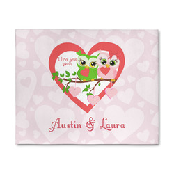 Valentine Owls 8' x 10' Patio Rug (Personalized)
