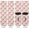 Valentine Owls Adult Crew Socks - Double Pair - Front and Back - Apvl