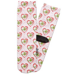 Valentine Owls Adult Crew Socks (Personalized)