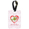 Valentine Owls Aluminum Luggage Tag (Personalized)
