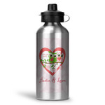 Valentine Owls Water Bottles - 20 oz - Aluminum (Personalized)