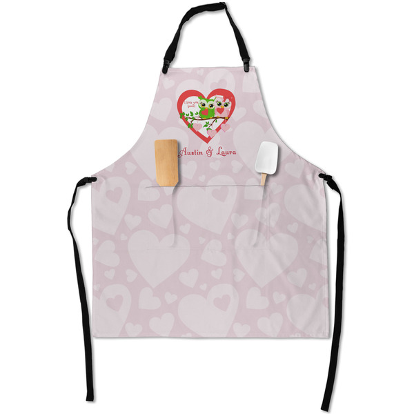 Valentine Owls Apron - Flat with Props (MAIN)