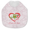 Valentine Owls Jersey Knit Baby Bib w/ Couple's Names