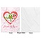 Valentine Owls Baby Blanket (Single Side - Printed Front, White Back)