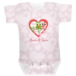 Valentine Owls Baby Bodysuit 6-12 (Personalized)