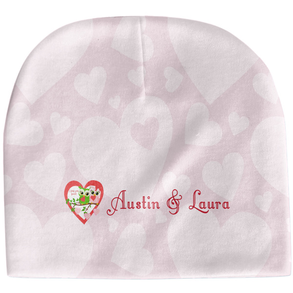 Custom Valentine Owls Baby Hat (Beanie) (Personalized)