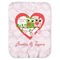 Valentine Owls Baby Swaddling Blanket (Personalized)