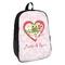 Valentine Owls Backpack - angled view