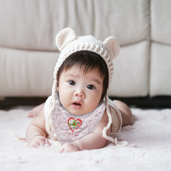 Valentine Owls Bandana Bib - (Lifestyle 2 girl)