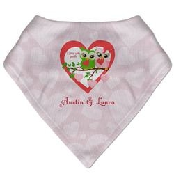 Valentine Owls Bandana Bib (Personalized)