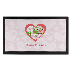 Valentine Owls Bar Mat - Small (Personalized)