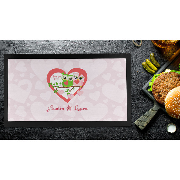 Valentine Owls Bar Mat - Small - LIFESTYLE