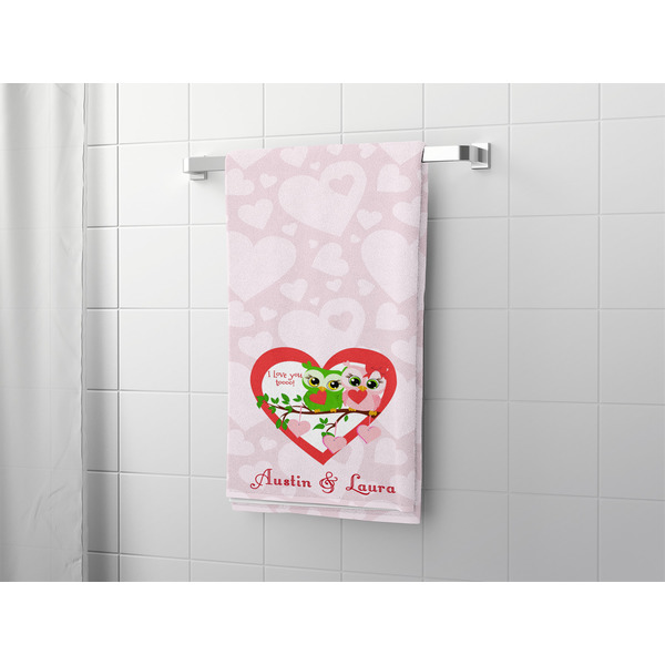 Valentine Owls Bath Towel - LIFESTYLE